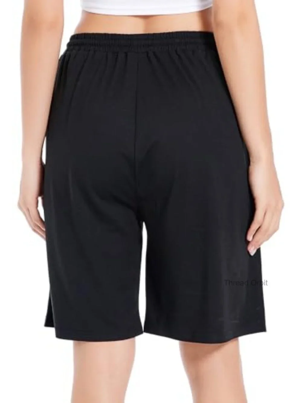 Women's Bermuda Shorts Long Athletic Lounge Yoga Shorts with Pockets